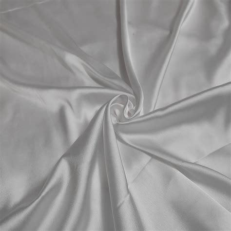 White Satin Fabric, White Satin Charmeuse Gown Fabric for Dresses by ...