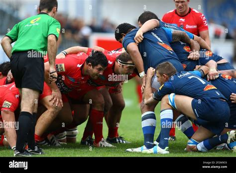 Francois Bordewie L And Jean Charles Orioli Of Rc Toulon During The