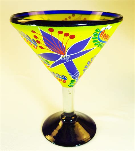 Mexican Glass, Margarita Martini POP Yellow 15oz