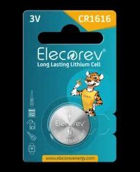 Elecorev LiMnO2 Coin Cell Battery Elecorev CR1620 Lithium Coin Cell