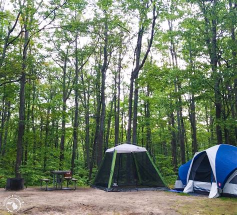 Michigan Rustic Monocle Lake Campground Hiawatha National Forest