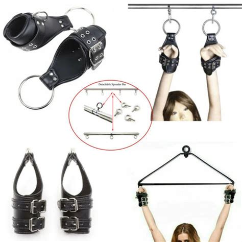 Metal Spreader Bar Sex Swing Aid Suspension Handcuffs Hanging Wrist