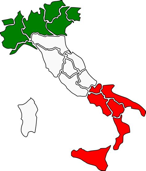 Italien Regionen Karte