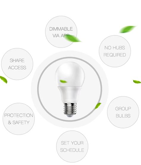 Wifi Tuya Smart Light Bulb Rgb Led Lamp Compatible With Alexa And ...