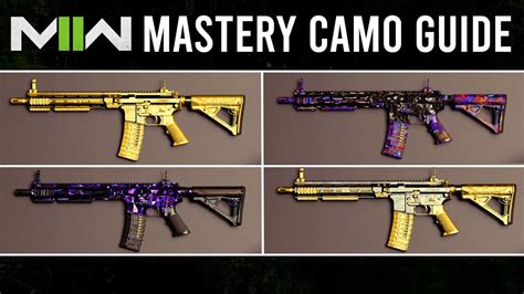 Modern Warfare 2 Mastery Camos Unlock Guide Gold Platinum