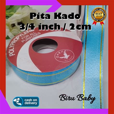 Jual Pita Kado Jepang Lis Emas Inch Cm Polypropylene Import Taiwan