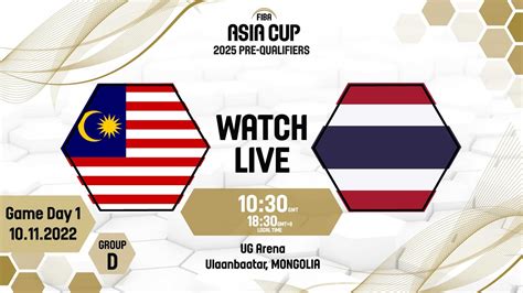 Malaysia V Thailand Full Basketball Game FIBA Asia Cup 2025 Pre