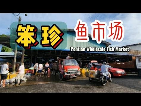 pontian Wholesale Fish Market 笨珍鱼市场 Fresh Seafood 新鲜海鲜 Ah Huat