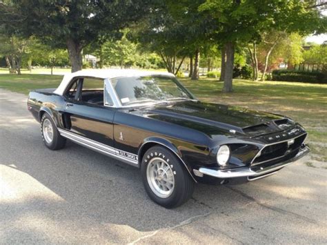 1968 Shelby Gt 350 Convertible Raven Black For Sale Photos Technical Specifications Description