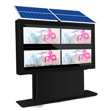 Dedi Solar Powered Outdoor LCD Advertising Media Digital Signage Player