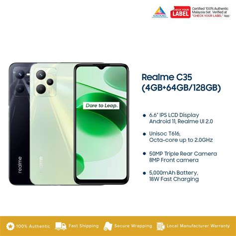 Realme C35 (4GB+64/128GB) Price In Malaysia & Specs - KTS