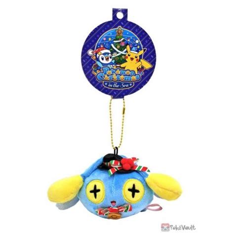 Pokemon Center 2021 Chinchou Christmas In The Sea Mascot Plush Keychain