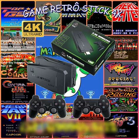 Ame Console Retro Stick K Mais De Mil Jogos Cl Ssicos Console De