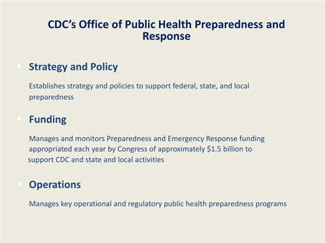 PPT - CDC’s Office of Public Health Preparedness and Response ...