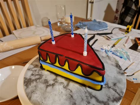 My sister's birthday cake - you all make this look much easier than it