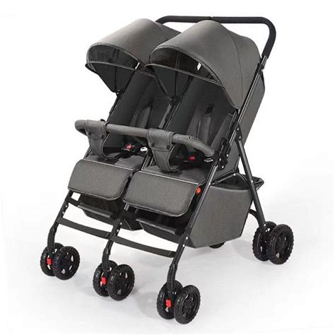 Double Side Twin Pram -Grey | Shop Today. Get it Tomorrow! | takealot.com