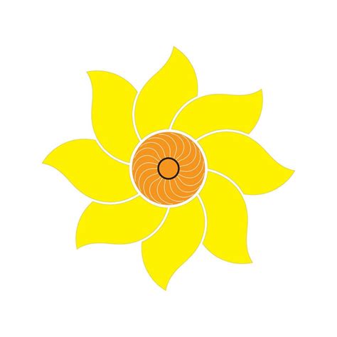 Sunflower logo icon vector illustration 13385577 Vector Art at Vecteezy