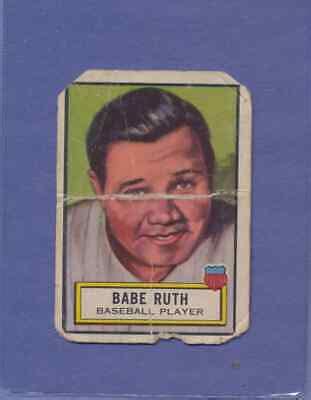 1952 Topps Look N See Babe Ruth 15 HOF New York Yankees LOW GRADE