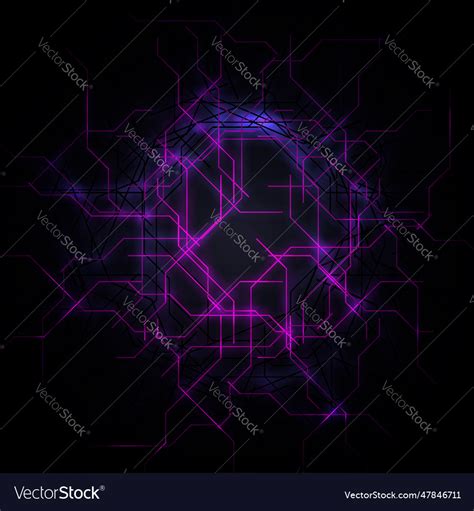 Technology abstract background with purple Vector Image