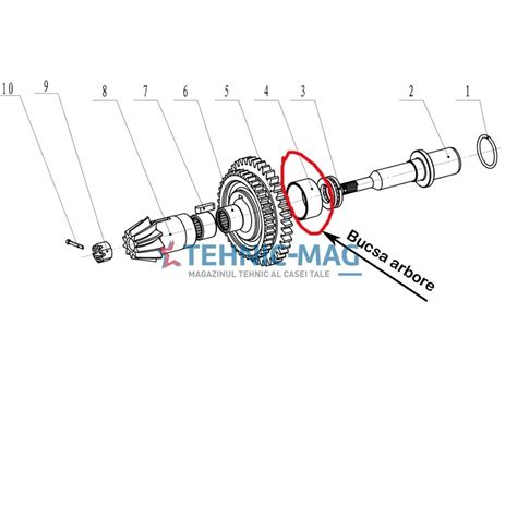 Intermediate Shaft Bush Ruris 815 913 915 1150ks Cultivator