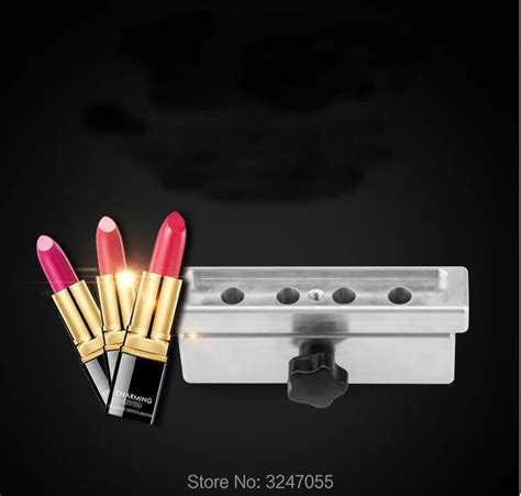 1set 9mm 4holes High Quality Diy Handmade Aluminum Lipstick Mold 4