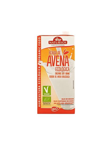 Bebida Vegetal De Avena 1lt 6uds Bio Natursoy