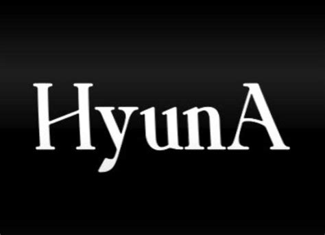 Hyuna Name Names Logo Kim