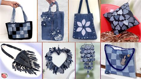 Old Jeans Reuse Craft Ideas Diy Old Clothes Best Out Of Waste