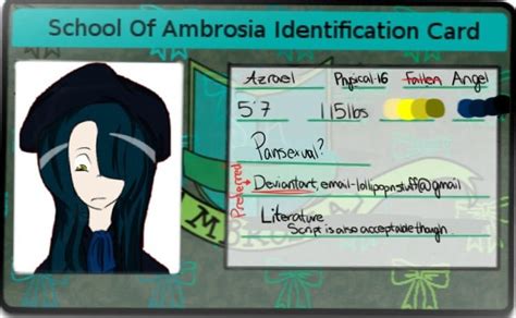 Identification Card By Dispelled From Grace On Deviantart