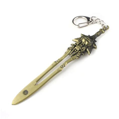 God Of War 4 Kratos Sword Of Olympus Keychain Antique Bronze Metal Car ...