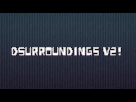 Dynamic Surroundings V2 For MCPE MCBE 1 20 Early Access Part 1