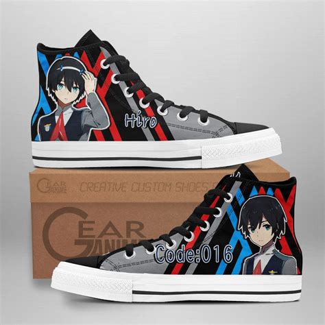 Hiro Code High Top Shoes Custom Darling In The Franxx Sneakers Men