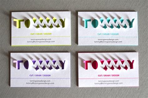 Cut and Foldout Business Cards by Tommy Perez