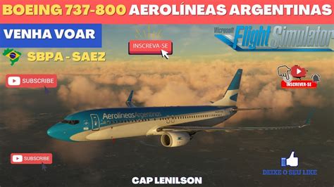 BOEING 737 800 AEROLINEAS ARGENTINAS PORTO ALEGRE BUENOS AIRES