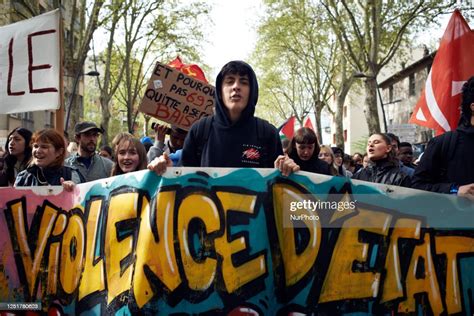 The Banner Reads State Violence Tens Of Thousands People Protested