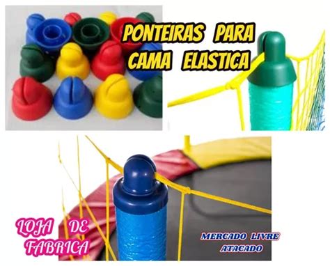 Ponteiras 6 Isotubos 6 Capas 6 Para Cama Elastica Brinde Parcelamento