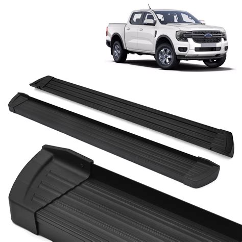 Estribo Slim Plataforma Aluminio Preto Ranger Dupla Front