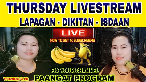 LIVE LAPAGAN DIKITAN ISDAAN AYUDAHAN PAANGAT PROGRAM COME