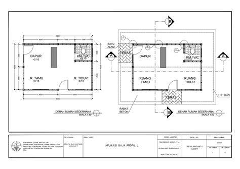 Denah Rumah Skala Perumperindo Co Id