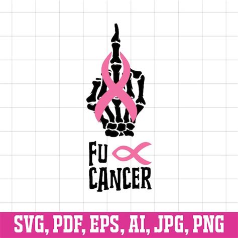 Middle Fingers Cancer Etsy