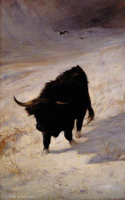 Paintings Reproductions Black Beast Wanderer By Joseph Denovan Adam