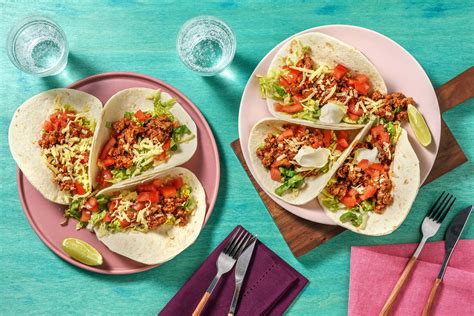 Tex Mex Style Pork Mince Tacos Recipe Hellofresh