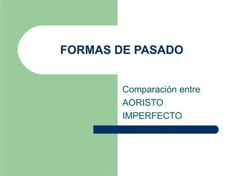 Formas De Pasado Ppt