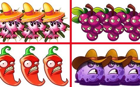 Pvz 2 4 强力植物团队 对抗 僵尸团队 Heath Seeker 哔哩哔哩