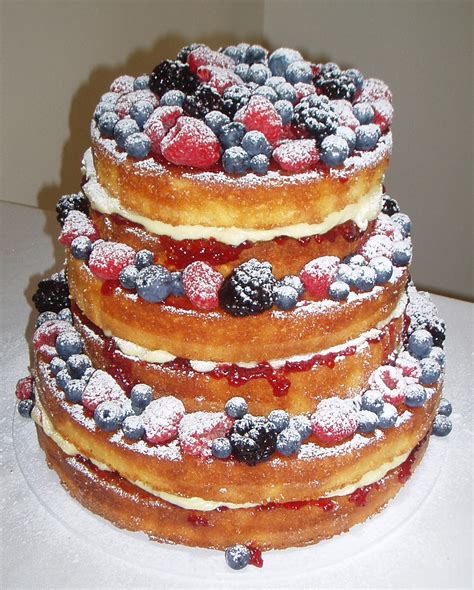 Nada S Cakes Bery Berry Naked Wedding Cake By Nada S Cakes Canberra