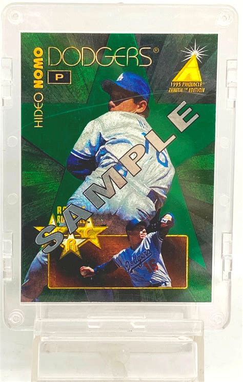 Vintage 1995 Pinnacle Zenith Edition SAMPLE Hideo Nomo Rookie Card 7