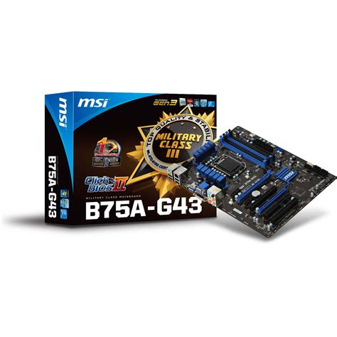 MSI B75A-G43 Intel B75 So.1155 Dual Channel DDR3 ATX Retail ...