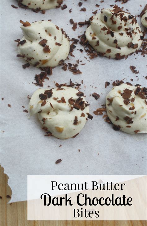 Peanut Butter And Dark Chocolate Bites