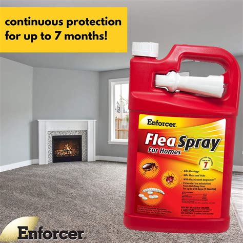 Enforcer Flea Spray - 1 Gallon (Case of 4) EFSH128 - Kills Fleas