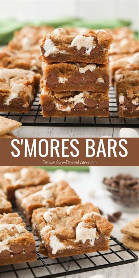 Smores Bars Dessert Now Dinner Later Smores Bar Recipe Dessert Bar Recipe Smores Dessert